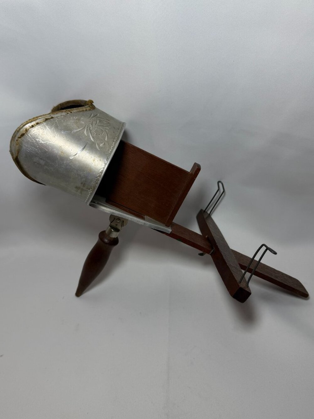 Antique Underwood & Underwood Sun Sculpture Stereoscope Wood Aluminum 3D Viewer